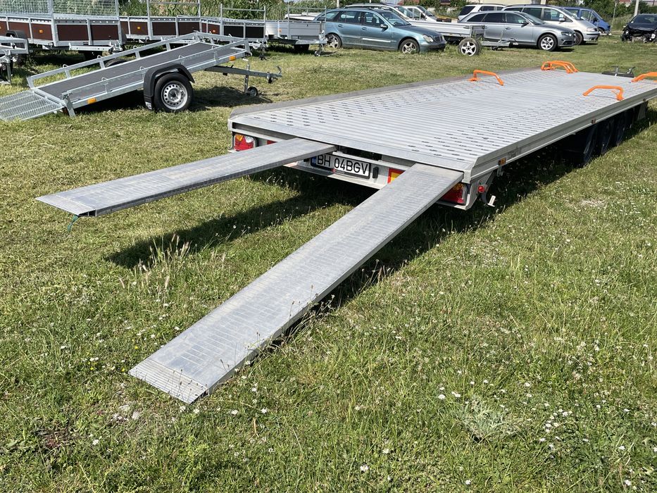 Trailer dublu GROMEX Full aluminiu 8,42m cu VDI2700