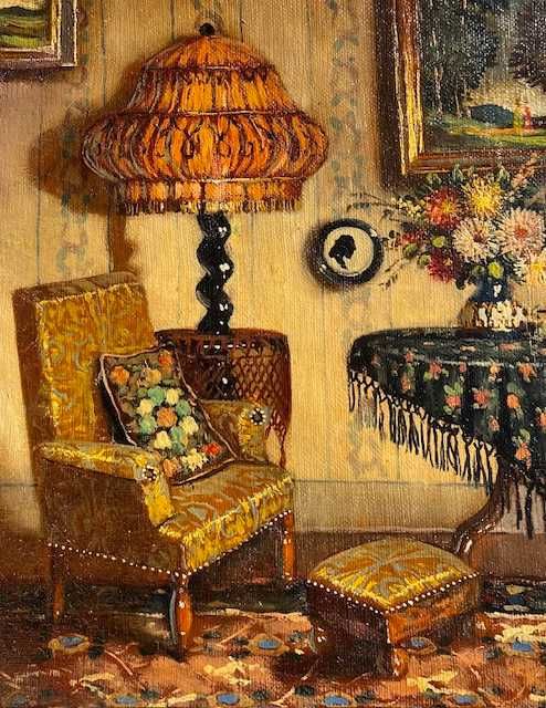 Tablou VECHI-100x70cm AUTENTIC ul/pz APATFALVI CZENE JANOS (1904-1984)