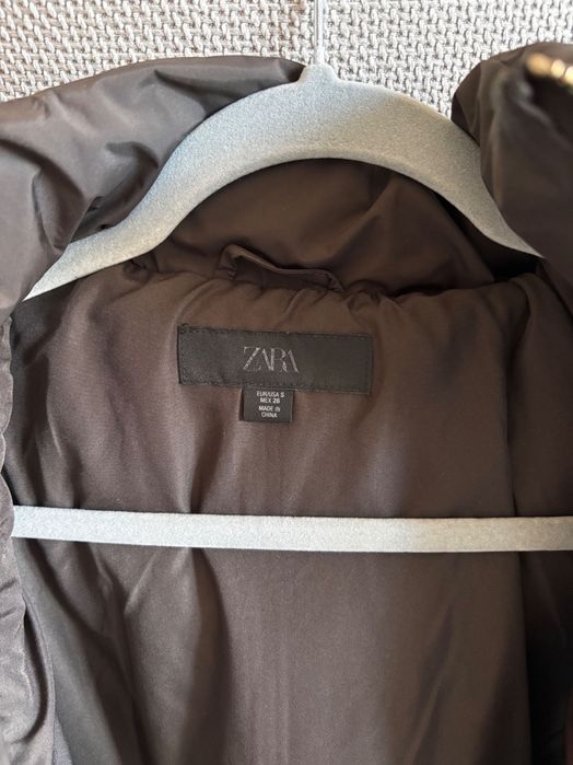 Пухено яке Zara (S) - шоколадов цвят