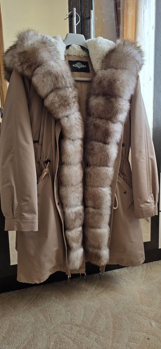 Парка с натуральным мехом "писец"