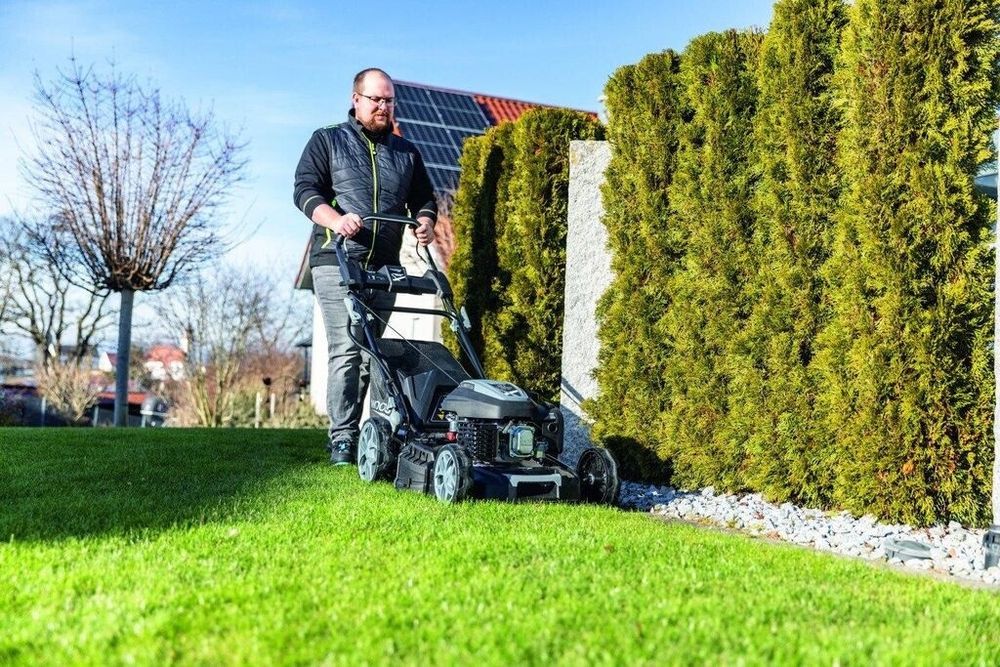 Mașină de tuns gazon woodstar 226cc 56cm autopropulsie pornire la buton