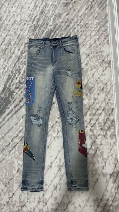 Amiri&playboy slim fit jeans