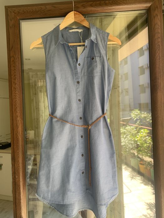 Рокля райе от памук