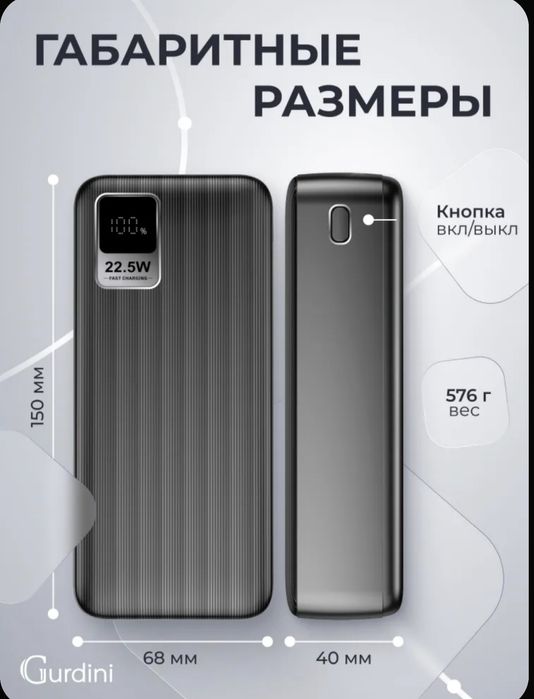 Повербанк с быстрой зарядкой