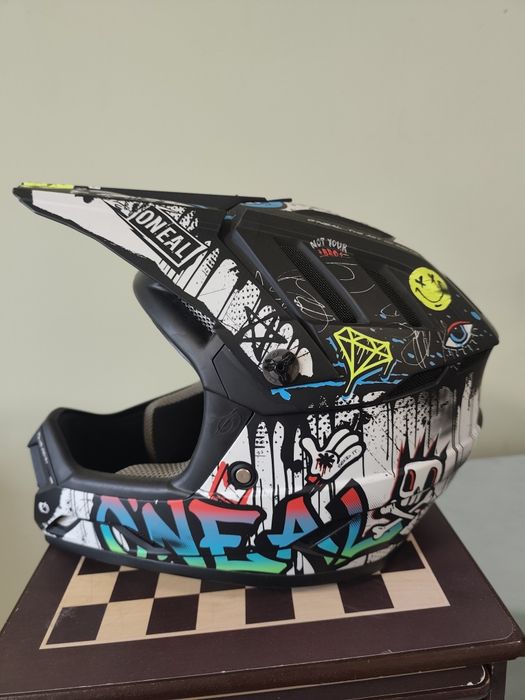 Вело каска O'NEAL backflip rancid  BLACK/WHITE V.25