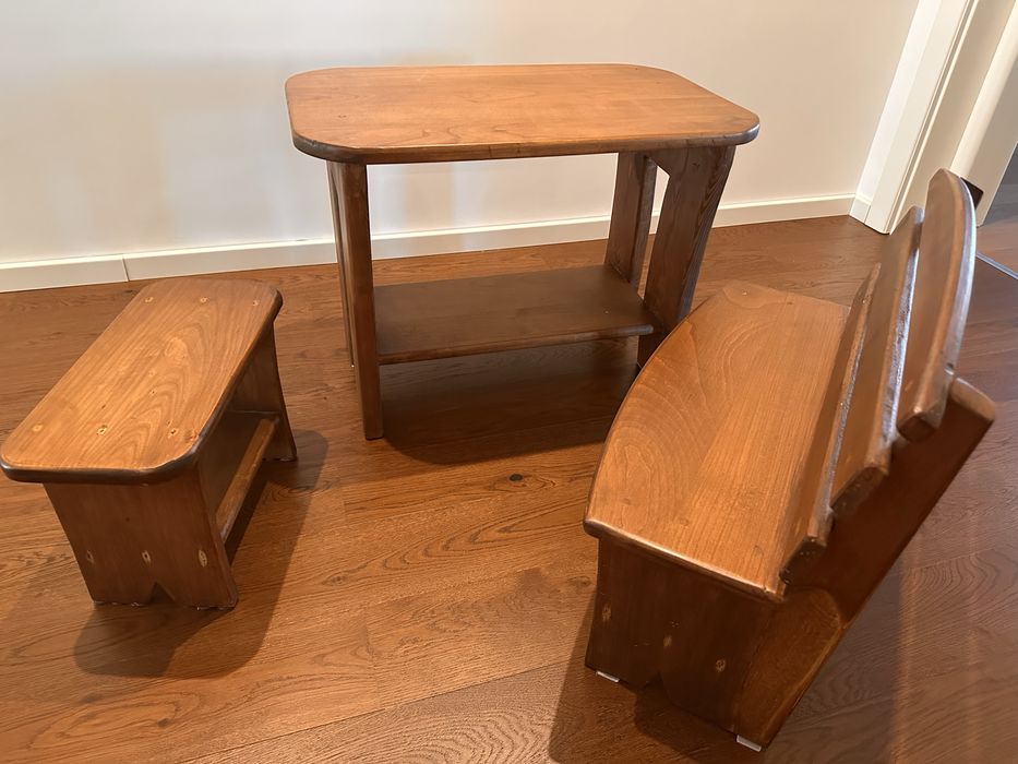 Masa + Bancuta + Scaunel Copii 1-2-3-4ani