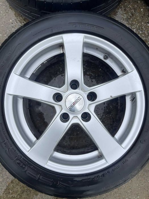 Set jante aliaj R16 Gama VAG 5x112 cu anvelope de vara 205 55 R16