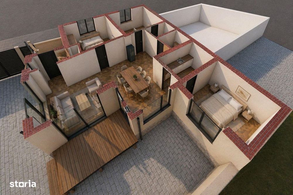 Casa Tip P, Zona Functionarilor