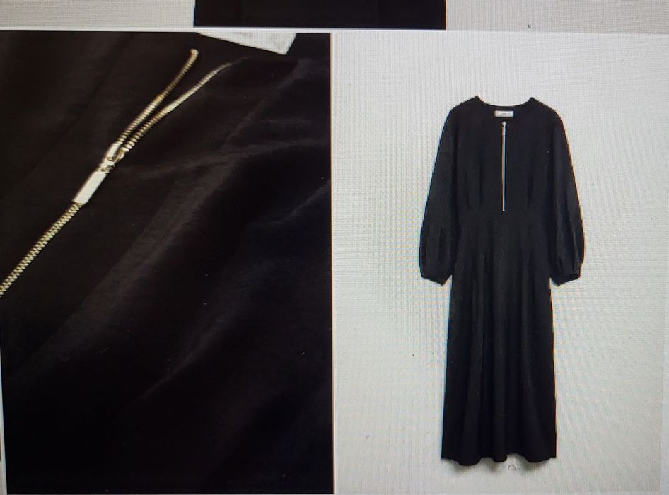 Черное платье манго