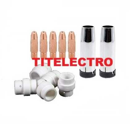 Set 12 duze pistolet 24KD, JS24, M24 sudura MIG-MAG cu sarma