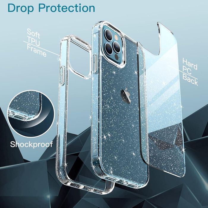 Блестящ Кейс Glitter Case за Apple iPhone 12 Pro