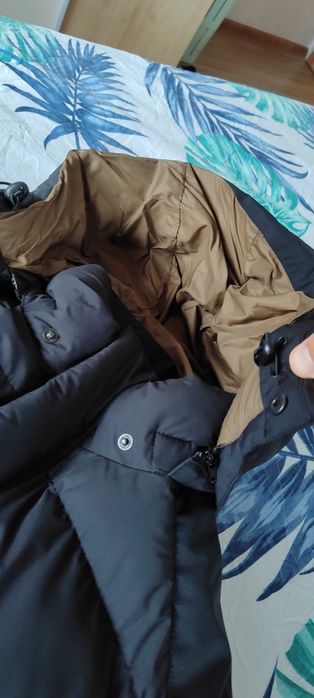 Мъжко зимно яке М с качулка и изкуствен пух