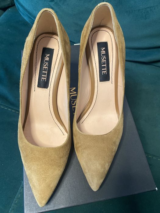 Pantofi piele intoarsa Musette VELVET A160, 35