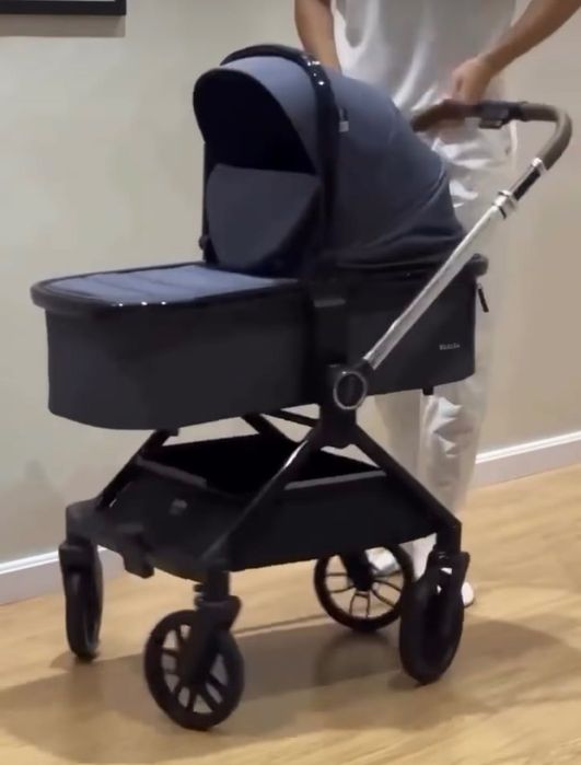 Коляска Kidilo 3в1, цвет синий