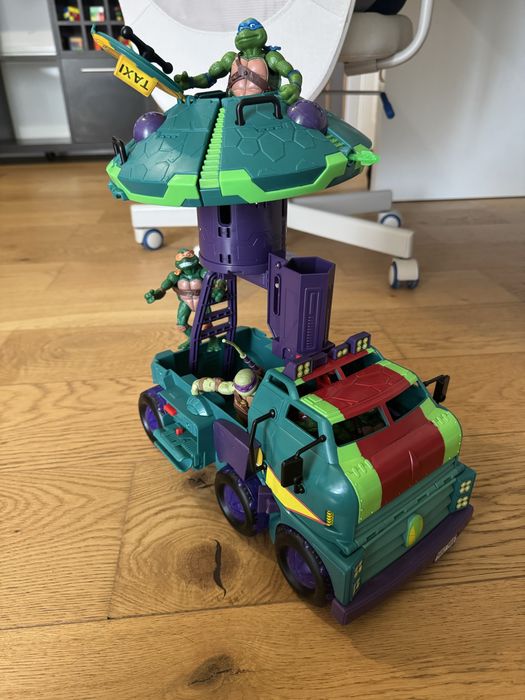 Tanc Testoasele Ninja cu accesorii+9 figurine