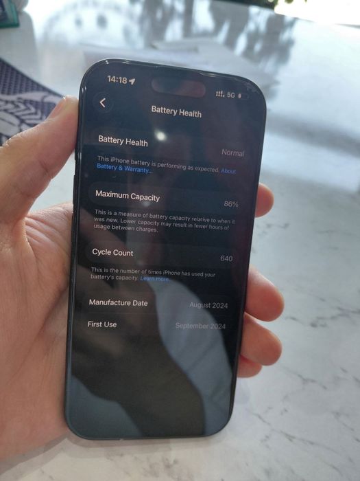 iPhone 16 pro tinniq