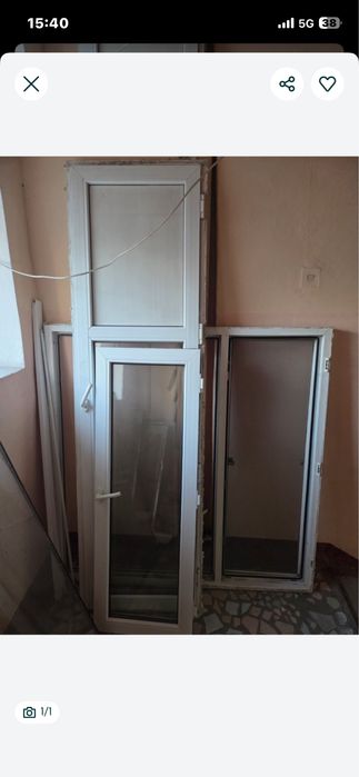 Пластиковые окны и дверь