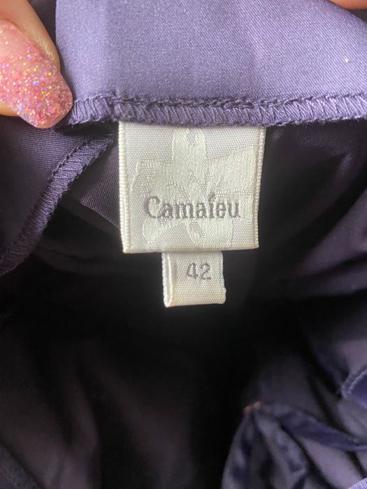 Бюстие с лилаво с камъни