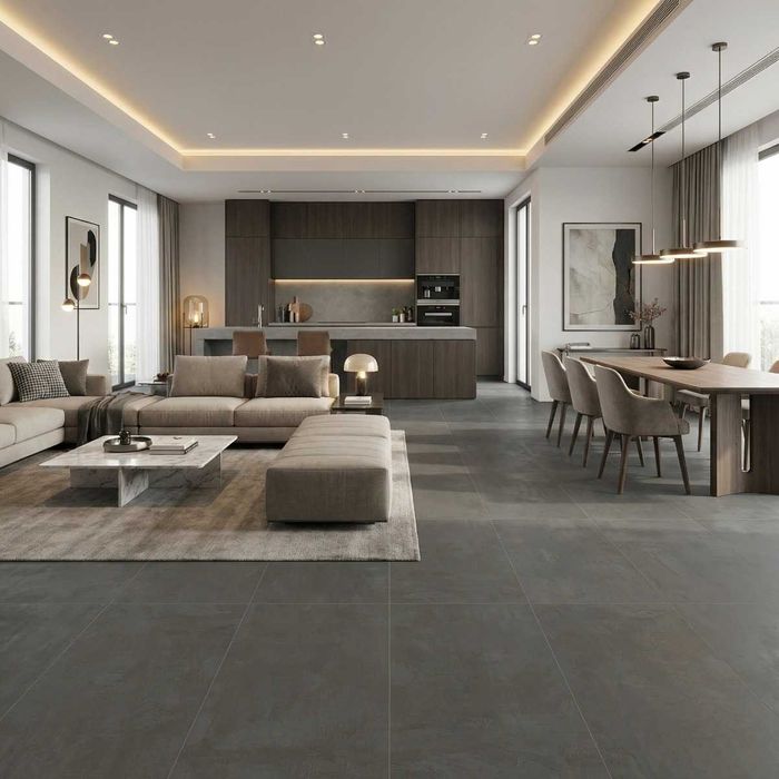 Gresie portelanata rectificata Hannover Anthracite F PC 600X1200X8 R Mat 1L
