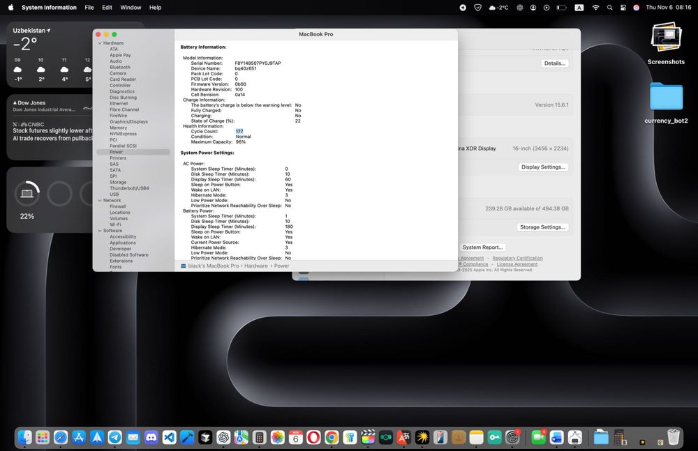 Apple Macbook Pro M1 Pro 16 inch Space Gray 16 RAM 512 SSD
