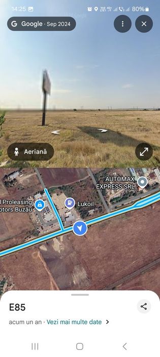 Teren intravilan în suprafață 3000mp. situat pe E85 !