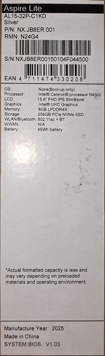 ACER Aspire Lite