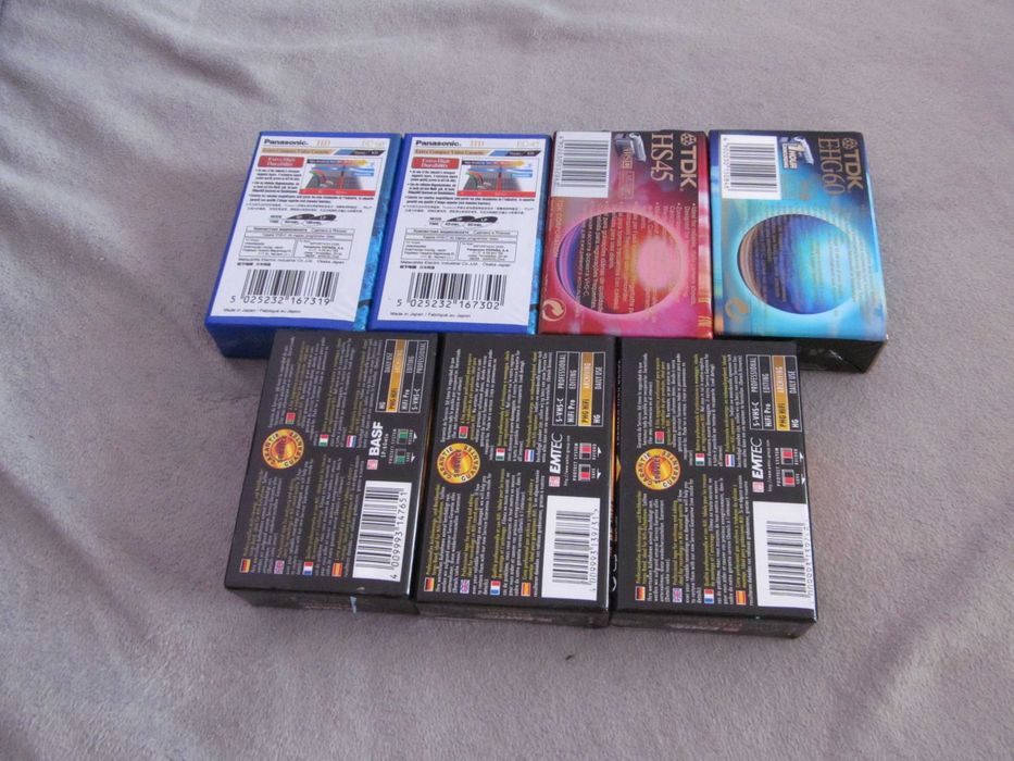casete video sigilate 8 , hi8 , miniDV si VHSC