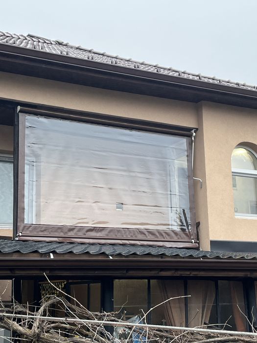 Ветроупорни завеси PVC винил кристал найлони тенти беседки шатри навеси сенници