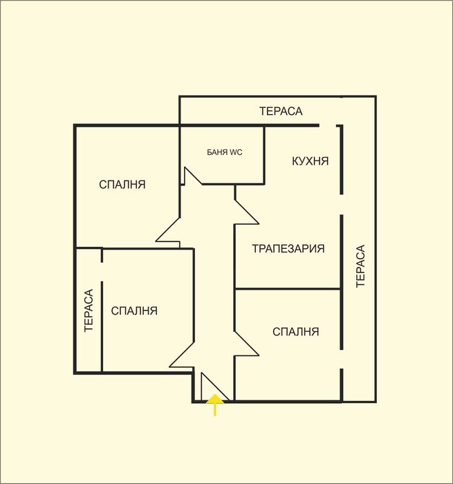 многостаен тухлен апартамент в района на Икономически техникум