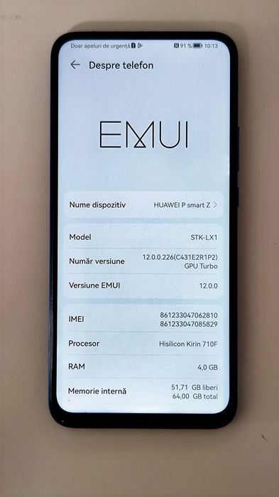 Telefon Huawei P Smart Z, 4GB RAM, 64GB, Albastru + Husa silicon