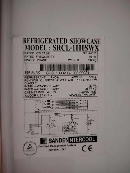 Двойна хладилна витрина