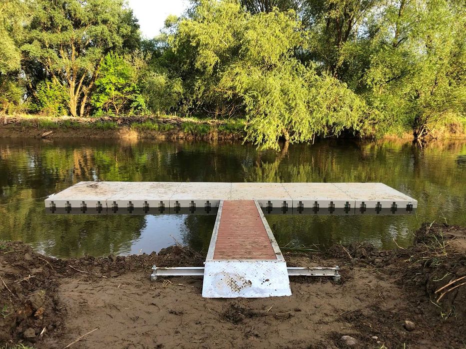 Ponton acostare barca, jet, caiace sectiune 2,35 m x 1,55 m x 0,25m