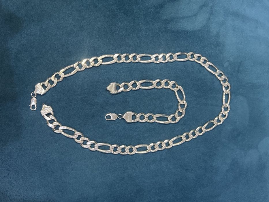 Мужской серебрянный комплект 925 пр