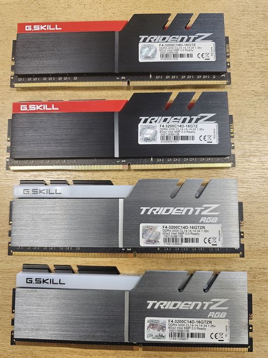 32GB(4x8GB) DDR4 3200Mhz CL14 B-die с доживотна  гаранция!