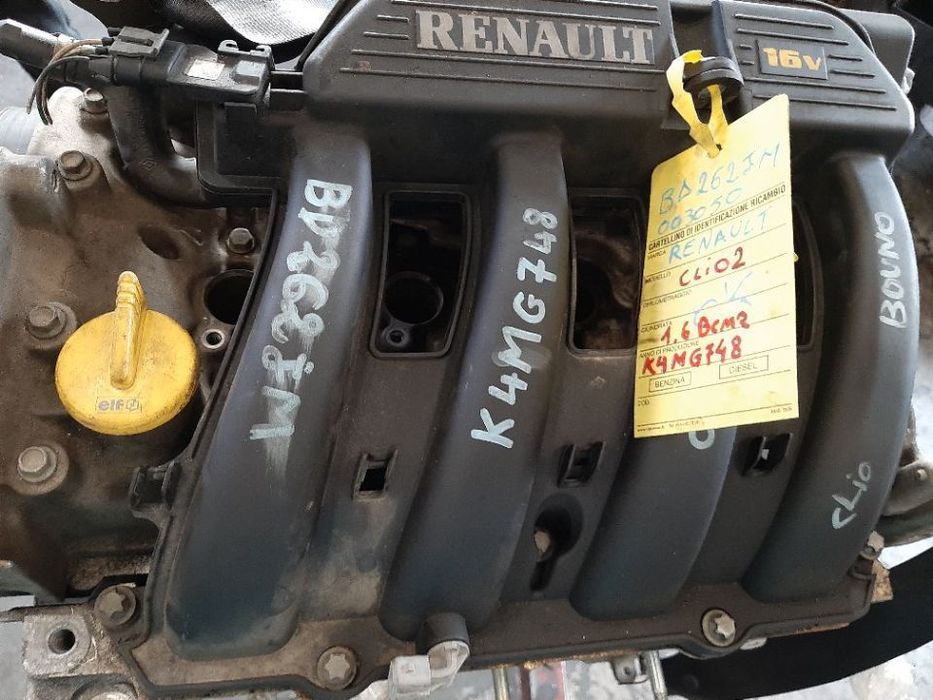 motor renault clio 2  1.6 b k4mg748  k4m748