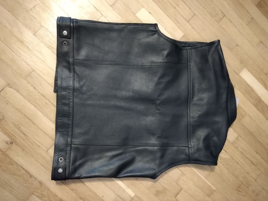 Vesta moto din piele naturala SM mărime S, M, L, XL, 2XL și 3XL noua!!