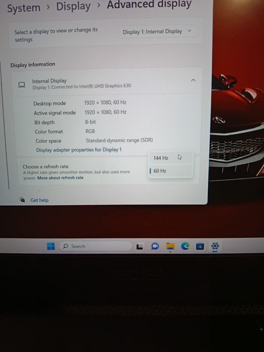 Laptop GTX 1650  i5 9300H cu RAM 16GB DISPLAY 144 HZ  SSD 500GB