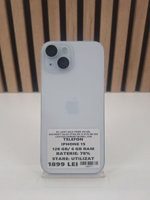 Iphone 15 / 128GB / 78% BAT / #60877