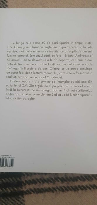 Sfantul Ambrozie al Milanului - Constantin Virgil Gheorghiu