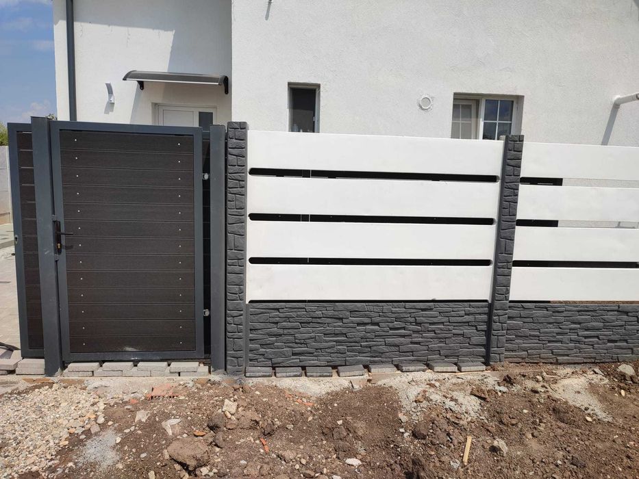 Garduri Porti si balustrade din fier,BETON si aluminiu ,tabla TRAFORATA ,sipca Jaluzea , Mobila , scandura WPC