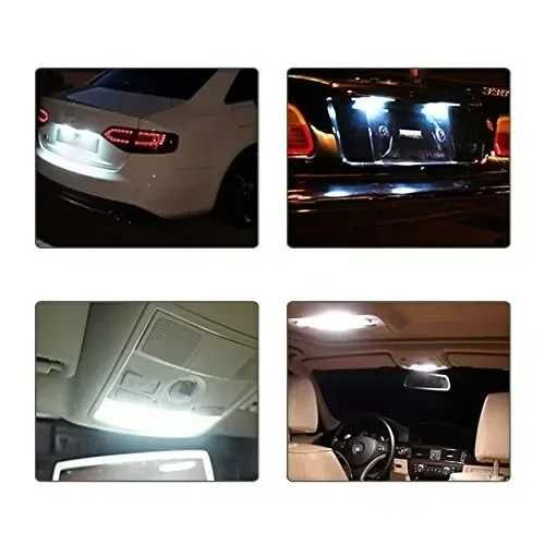 Bec interor auto, lampa de citt,set  C5W 12v LED - Transport gratuit
