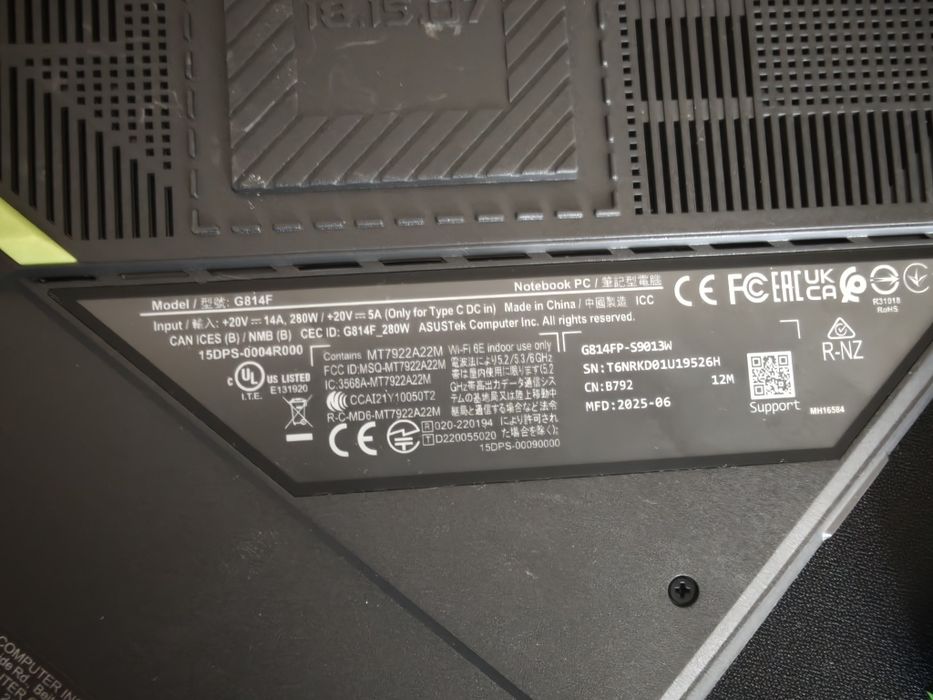 ASUS ROG Strix G18/AMD Ryzen 9 9955HX/NVidia RTX 5070 8GB/16GB RAM/1TB SSD/18' 2560x1600 240hz IPS