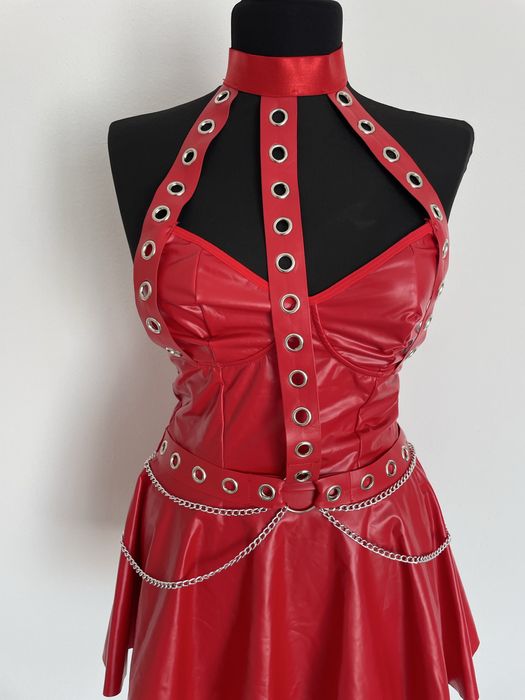 Lenjerie rochie mini sexy latex