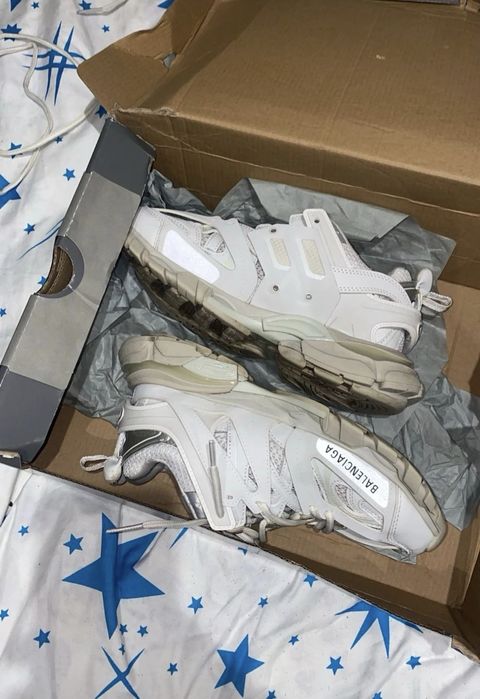 balenciaga track white