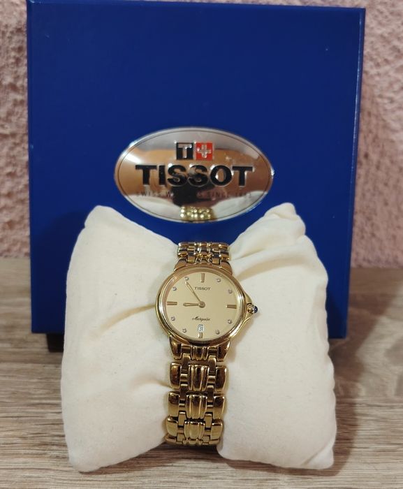 Дамски часовник Tissot  Marquise 18 карата златно покритие.