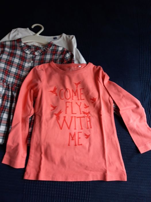 Блузки за момиче 3-4год 3 бр