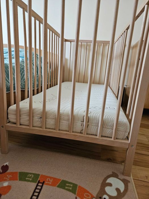 Детско креватче 60/120 с матрак двулицев