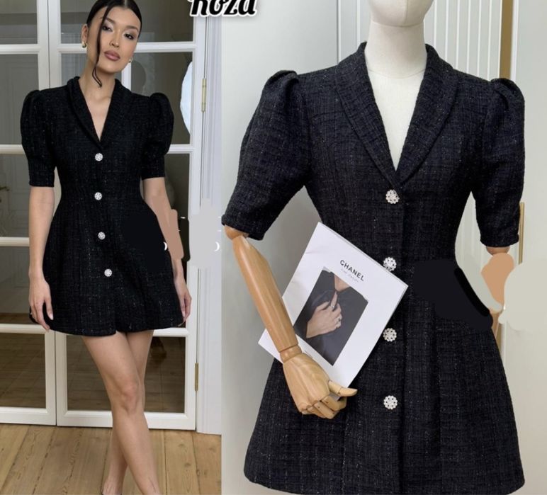 Твидовое платье