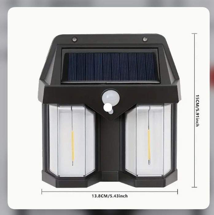 Lampa solara de perete dubla CB 228 HA