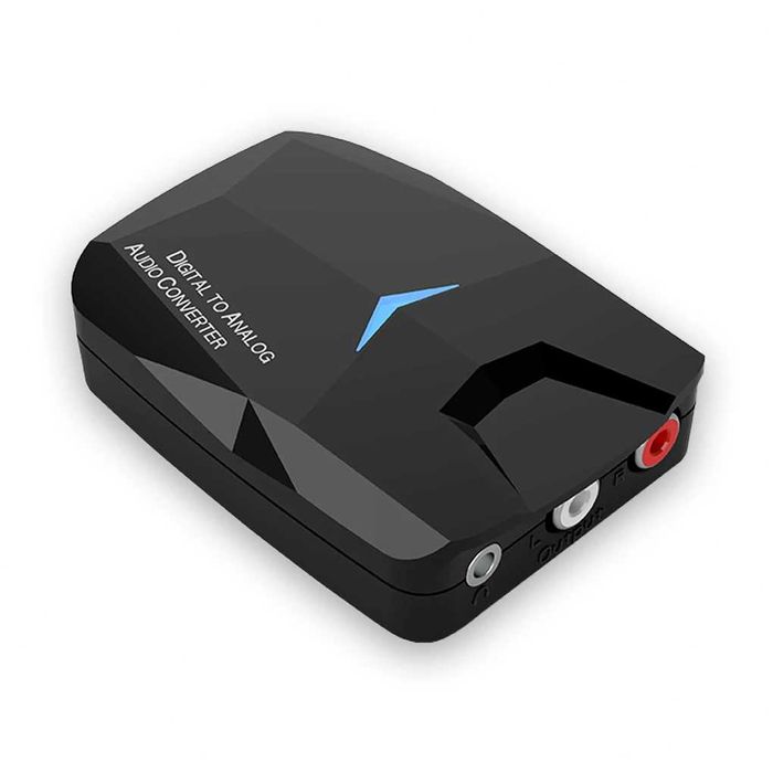 Adaptor convertor audio digital SPDIF toslink la analog RCA, jack + BT